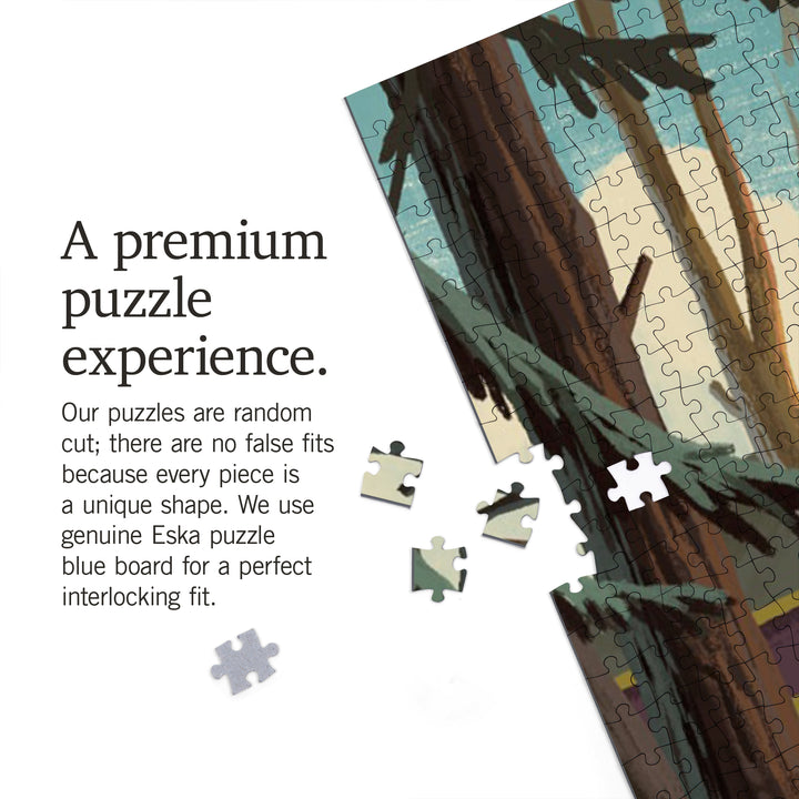 Virginia, Slip Away, Cabin With Wildlife, Jigsaw Puzzle