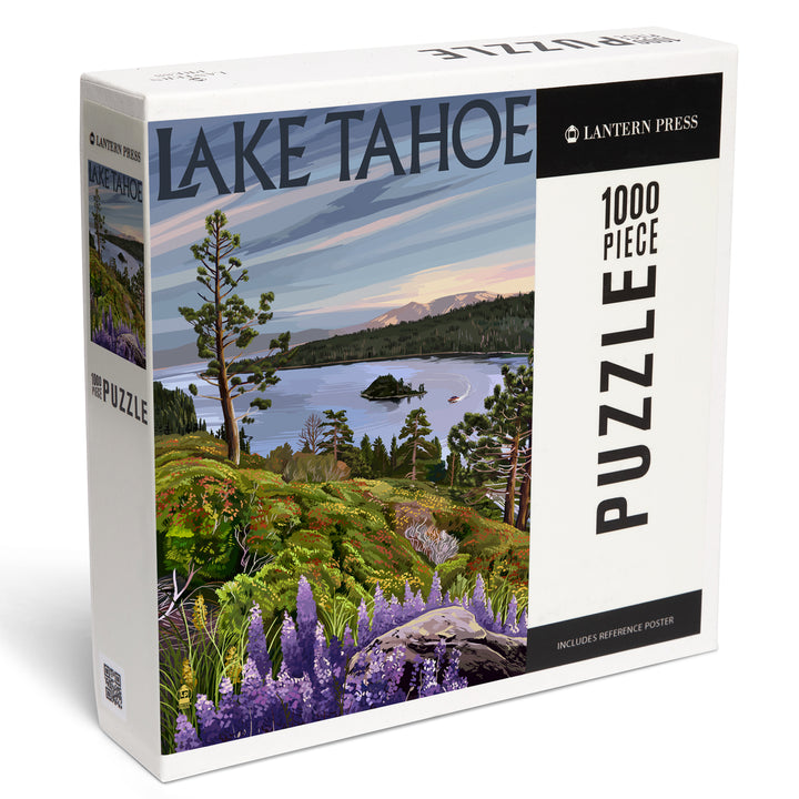 Lake Tahoe, Emerald Bay Scene, Jigsaw Puzzle