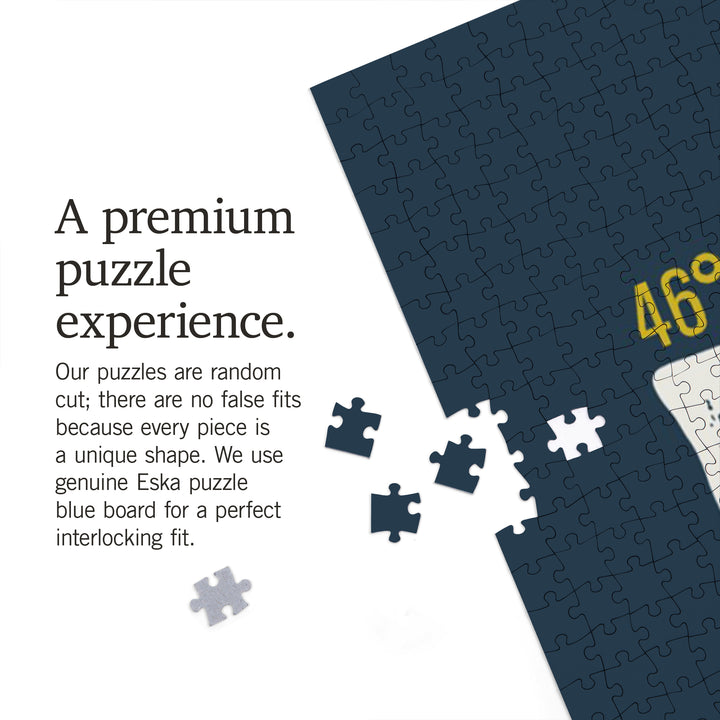 Montesano, Washington, Longitude Latitude, Local Love, 1000 Piece Jigsaw Puzzle