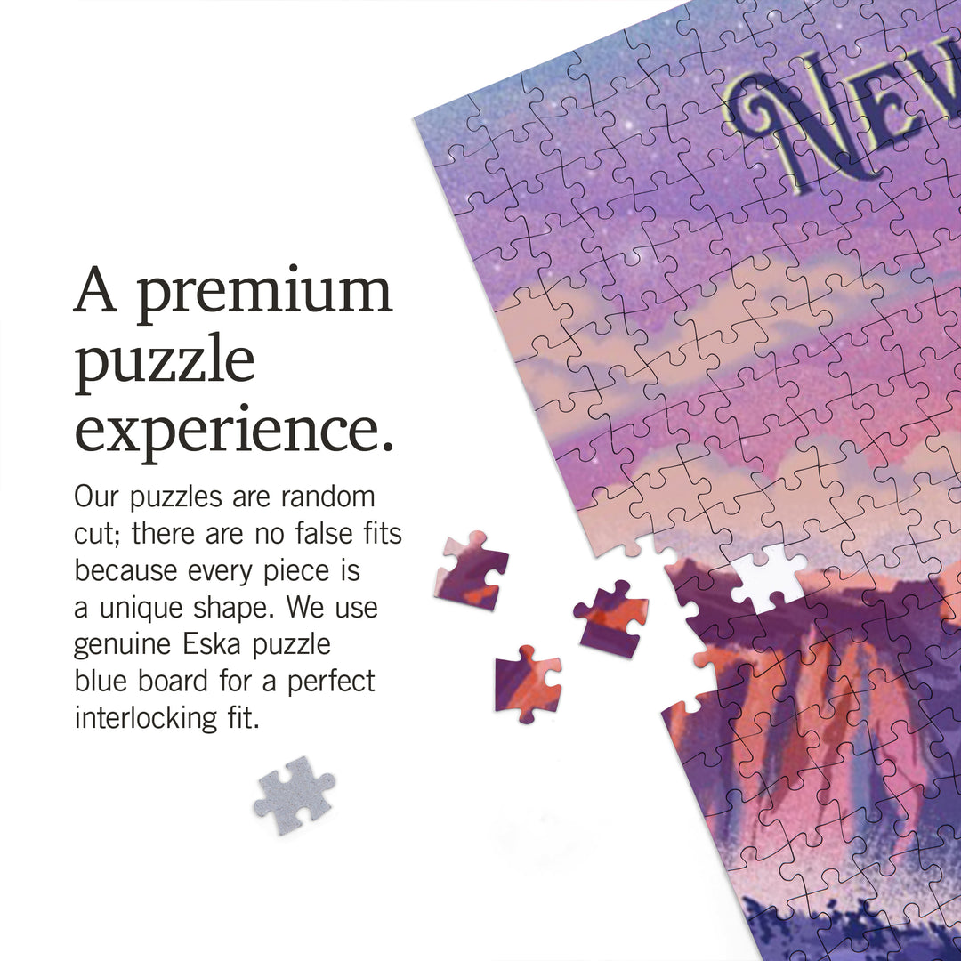 New Mexico, Lithograph, Apres Ski, 1000 Piece Jigsaw Puzzle