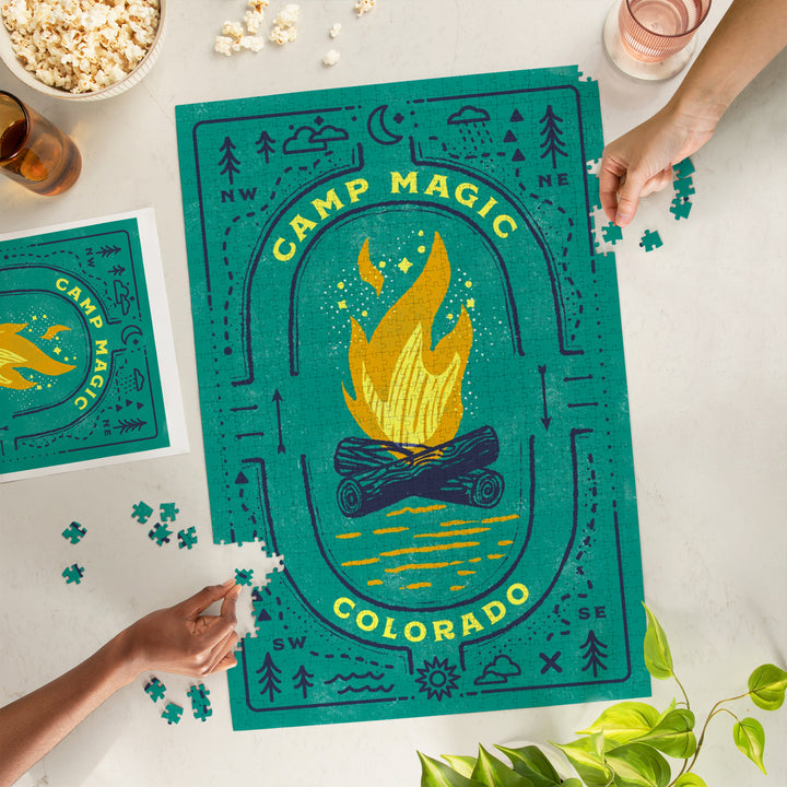 Colorado, Lake Life Series, Camp Magic, 1000 Piece Jigsaw Puzzle