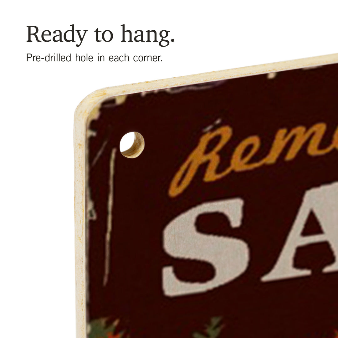 Bend, Oregon, Home of Sasquatch, Wood Signs and Postcards