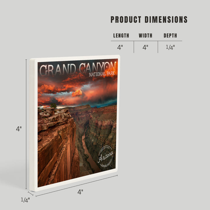 Grand Canyon National Park, Arizona, Red Sky, Coasters