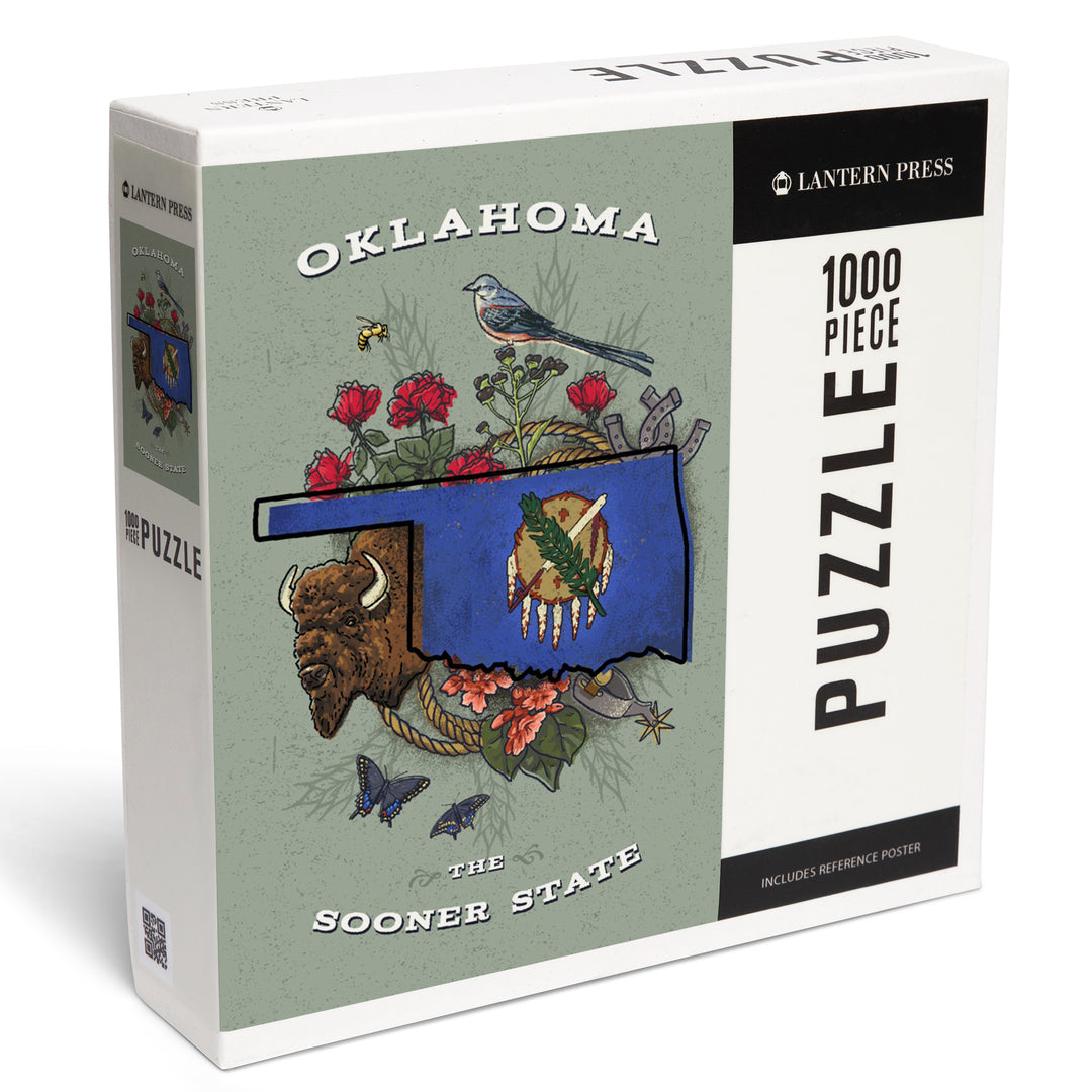 Oklahoma, State Treasure Trove, The Sooner State, Jigsaw Puzzle