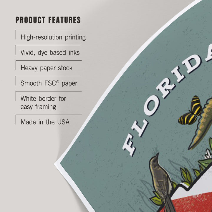Florida, State Treasure Trove, State Series, Art & Giclee Prints