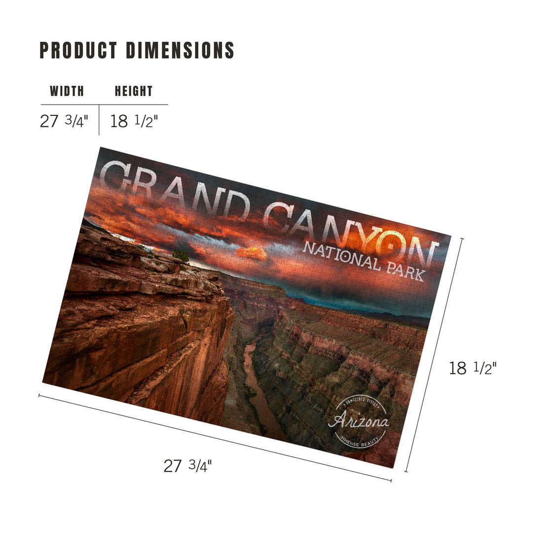 Grand Canyon National Park, Arizona, Red Sky, Jigsaw Puzzle