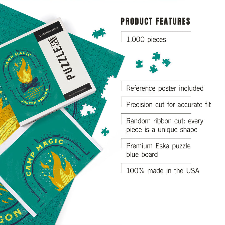 Joseph, Oregon, Lake Life Series, Camp Magic,, 1000 Piece Jigsaw Puzzle