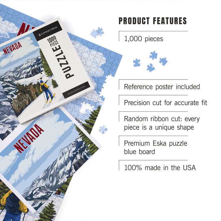 Nevada, Painterly, Enjoy The View, 1000 Piece Jigsaw Puzzle