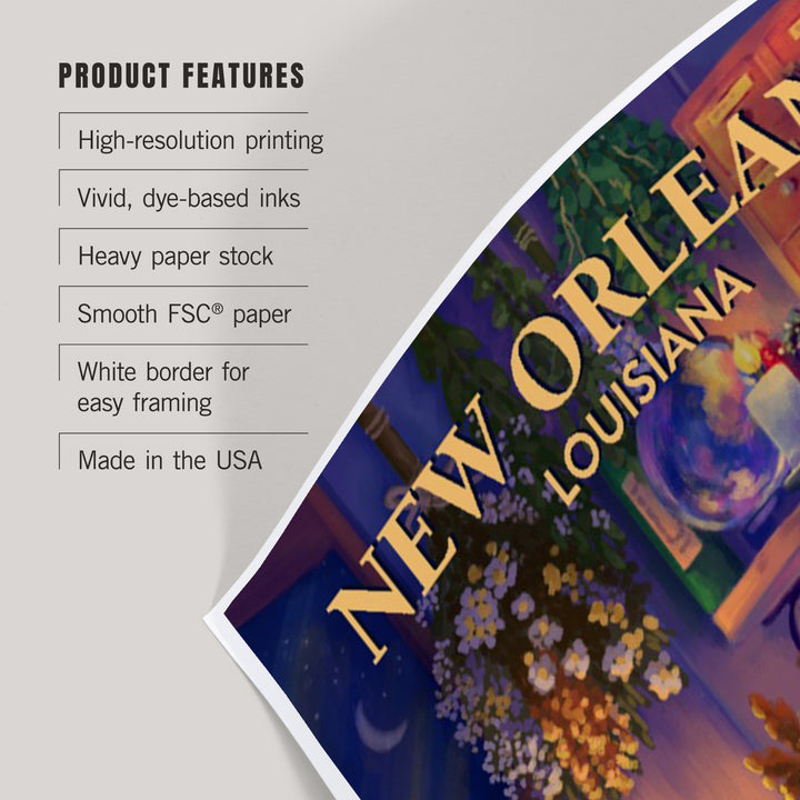New Orleans, Louisiana Midnight Apothecary, Art & Giclee Prints