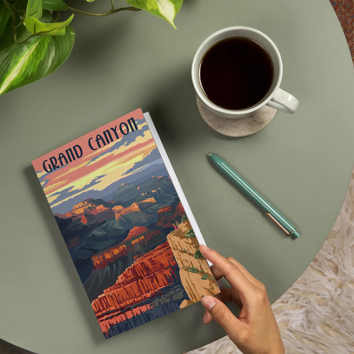 Lined 6x9 Journal, Grand Canyon National Park, Arizona, Sunset View, Lay Flat, 193 Pages, FSC paper