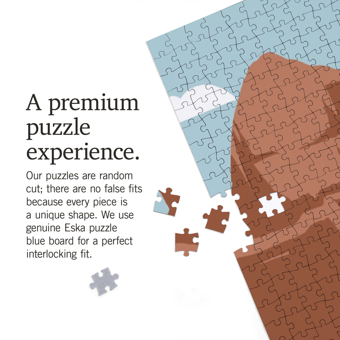 Cedar City, Utah, Simply Outdoors, Go Unplug, Retro RV, 1000 Piece Jigsaw Puzzle