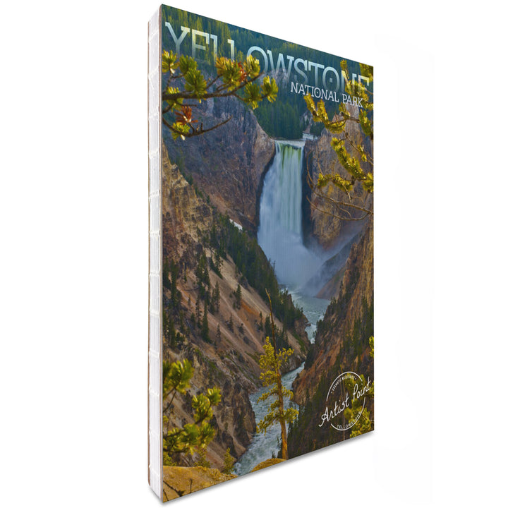 Lined 6x9 Journal, Yellowstone National Park, Lower Yellowstone Falls, Lay Flat, 193 Pages, FSC paper