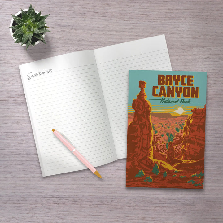 Lined 6x9 Journal, Bryce Canyon National Park, Utah, Explorer Series, Bryce Canyon, Lay Flat, 193 Pages, FSC paper