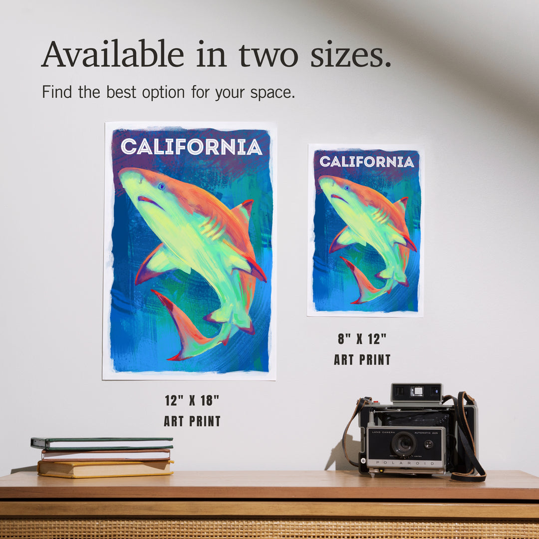 California, Vivid, Blacktip Shark, Art & Giclee Prints