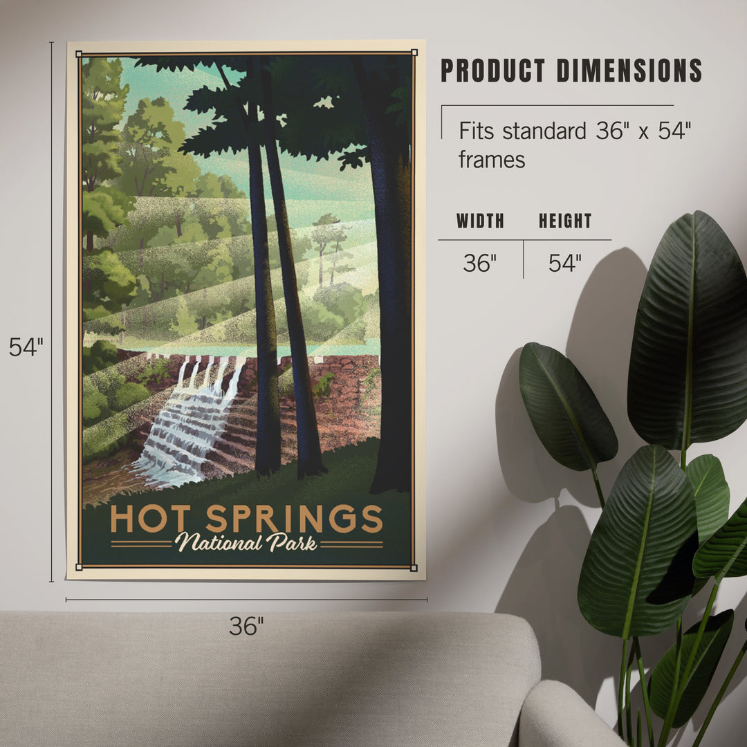 Hot Springs National Park, Lithograph, Art & Giclee Prints