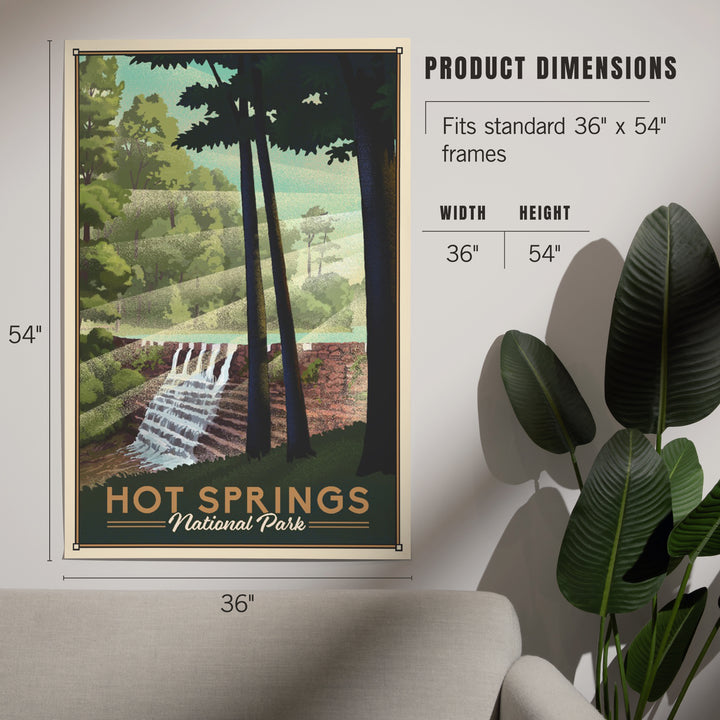Hot Springs National Park, Lithograph, Art & Giclee Prints