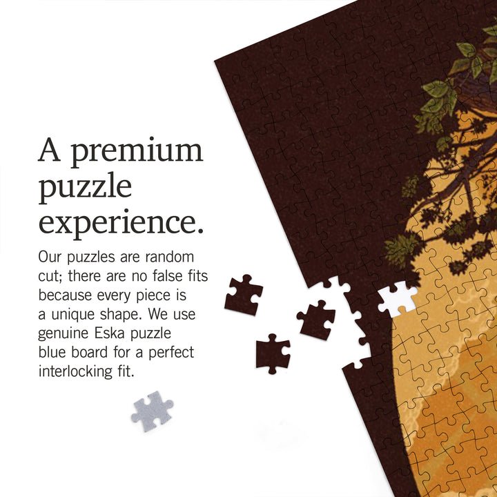 Guitar and Tree, 1000 Piece Jigsaw Puzzle