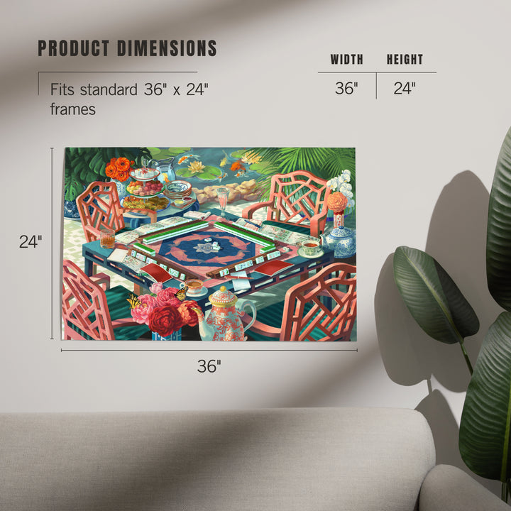 Oil Painting, Mahjong Life, Art & Giclee Prints