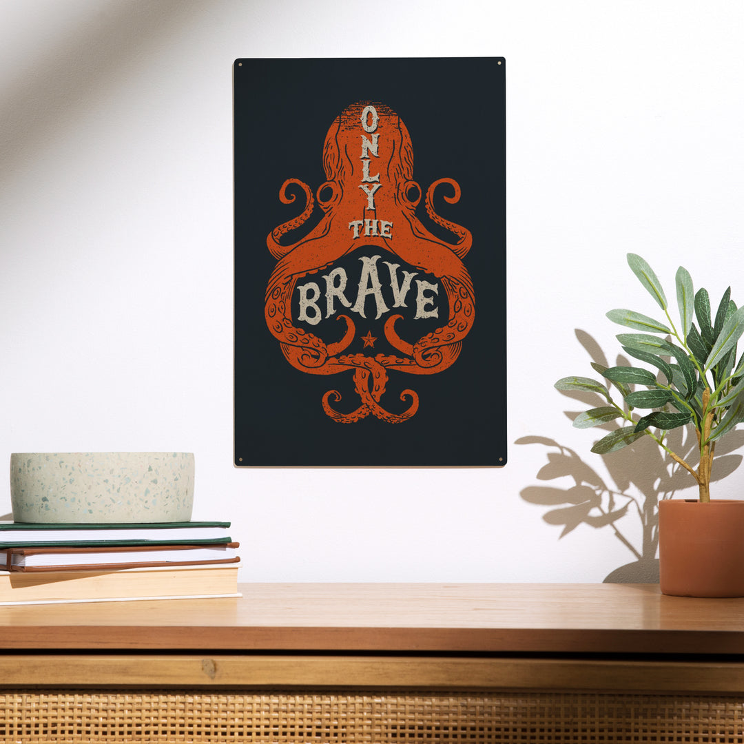Sailor's Pride Collection, Octopus, Only The Brave, Wood Sign and Postcards