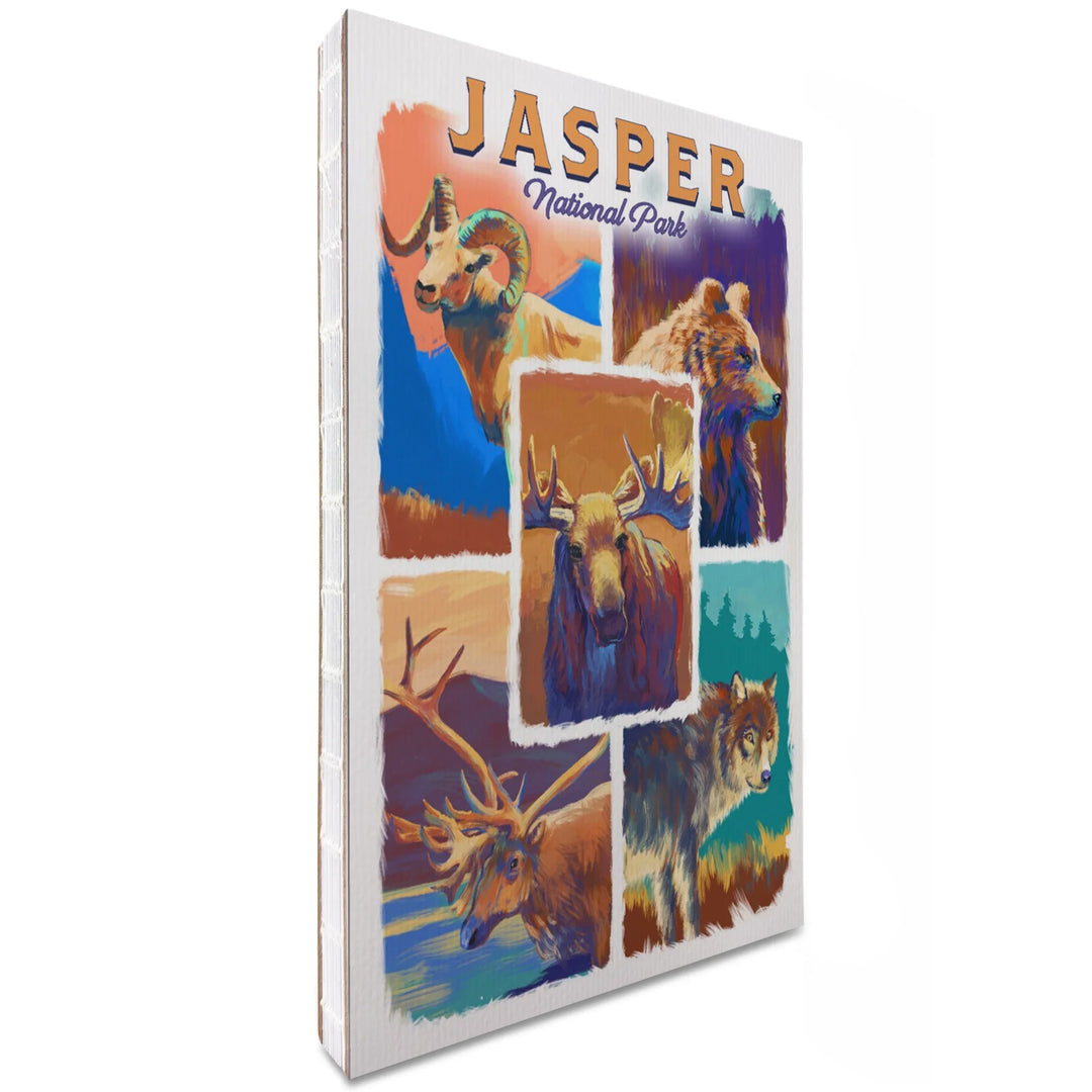 Lined 6x9 Journal, Jasper National Park, Canada, Vivid Animals, Lay Flat, 193 Pages, FSC paper