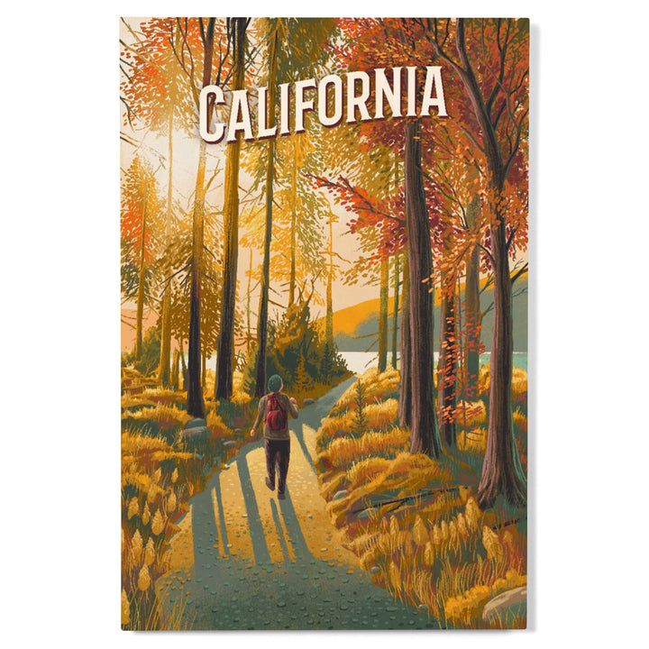 California Walk In The Woods Day Hike, Wood Signs and Postcards