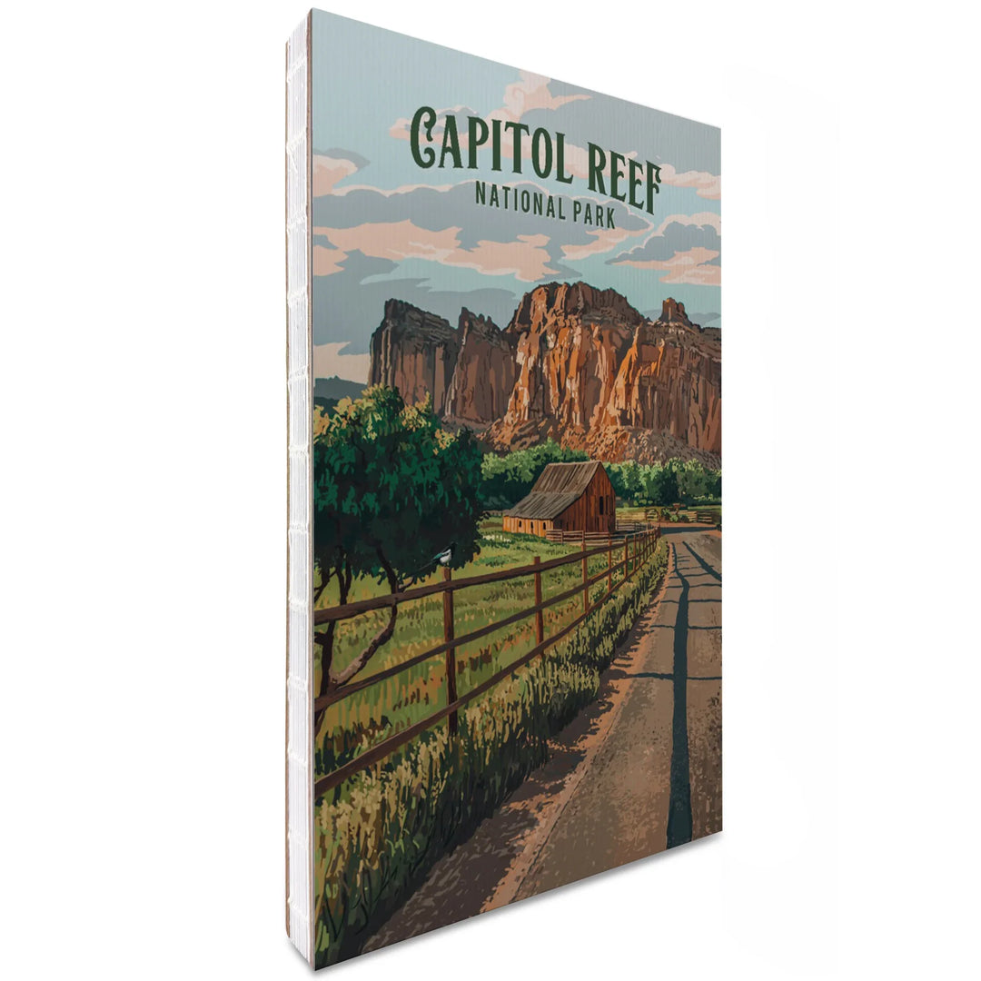 Lined 6x9 Journal, Capitol Reef National Park, Utah, Painterly National Park Series, Lay Flat, 193 Pages, FSC paper