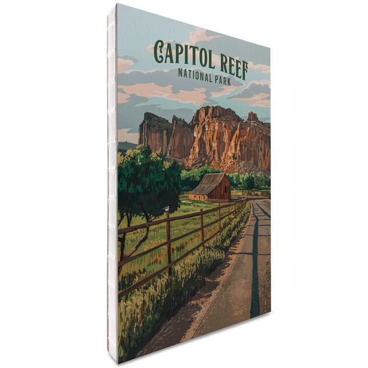 Lined 6x9 Journal, Capitol Reef National Park, Utah, Painterly National Park Series, Lay Flat, 193 Pages, FSC paper