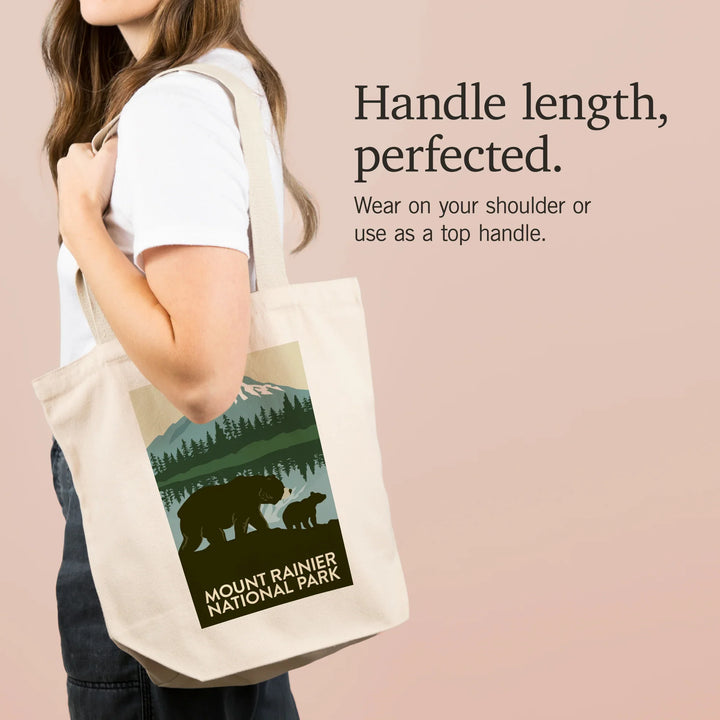 Mount Rainier National Park, Washington, Bears, Tote Bag