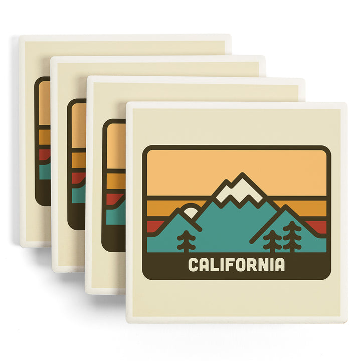 California, Simple, Mountain Range, Coasters