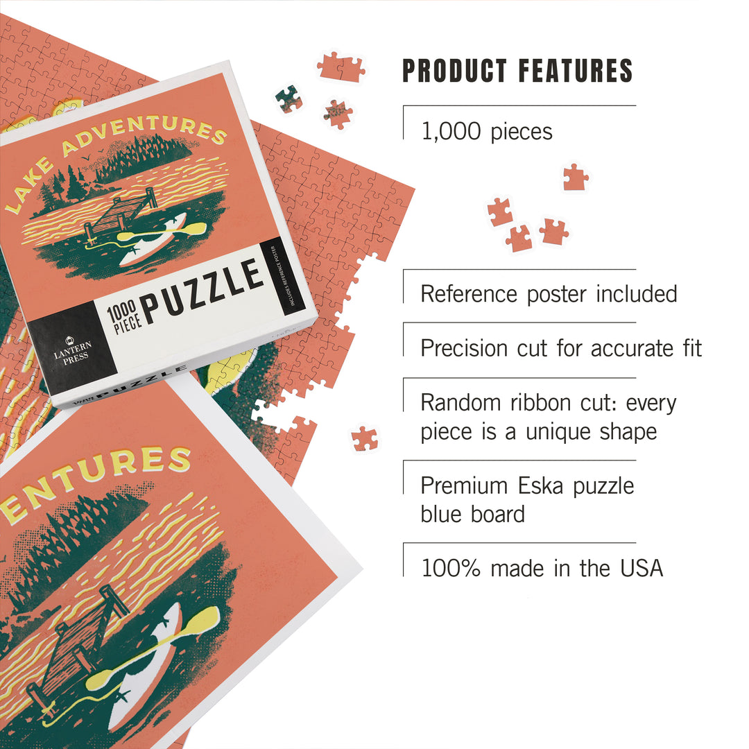 Lake Life Series, Lake Adventures, Dock, 1000 Piece Jigsaw Puzzle