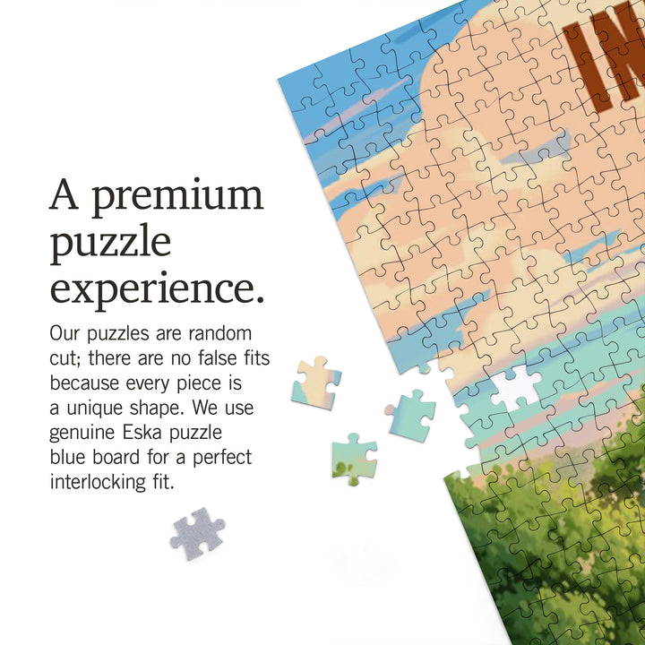 Indiana, Lithograph, Farm Life, Jigsaw Puzzle