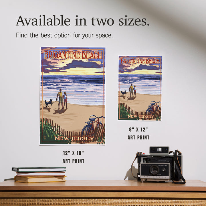 Brigantine Beach, New Jersey, Beach and Sunset, Art & Giclee Prints