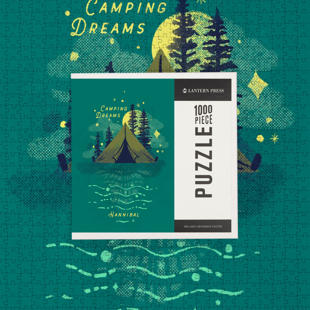 Hannibal, Missouri, Lake Life Series, Camping Dreams, 1000 Piece Jigsaw Puzzle