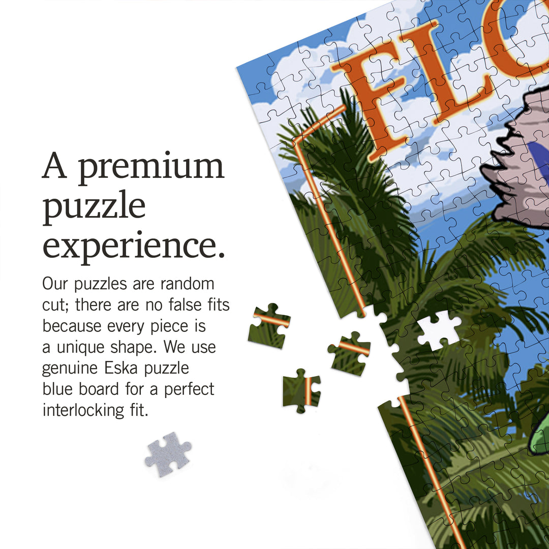 Mexico Beach, Florida, Destinations Sign, Jigsaw Puzzle