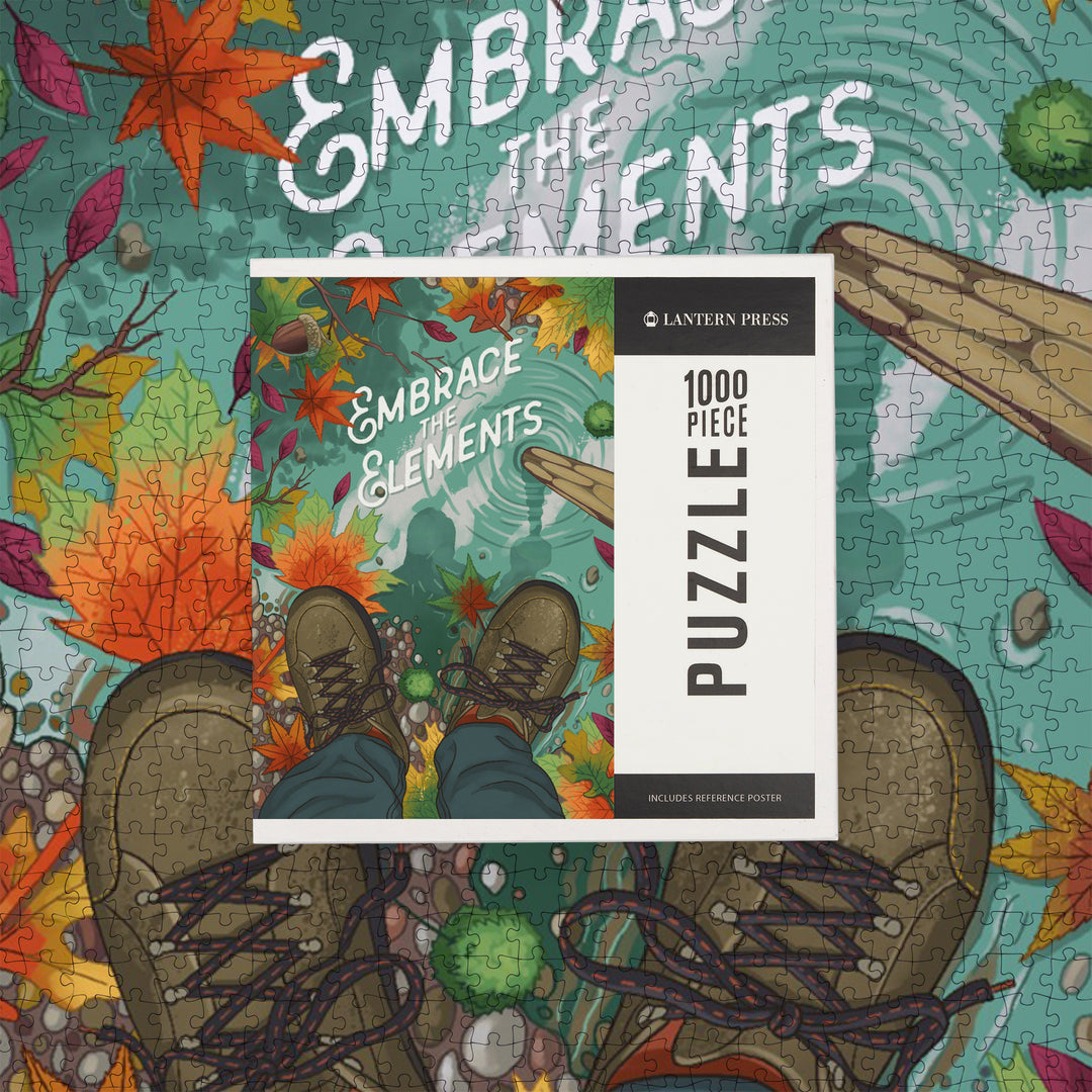 Outdoor Activity, Hiking Closeups, Fall Colors, 1000 Piece Jigsaw Puzzle