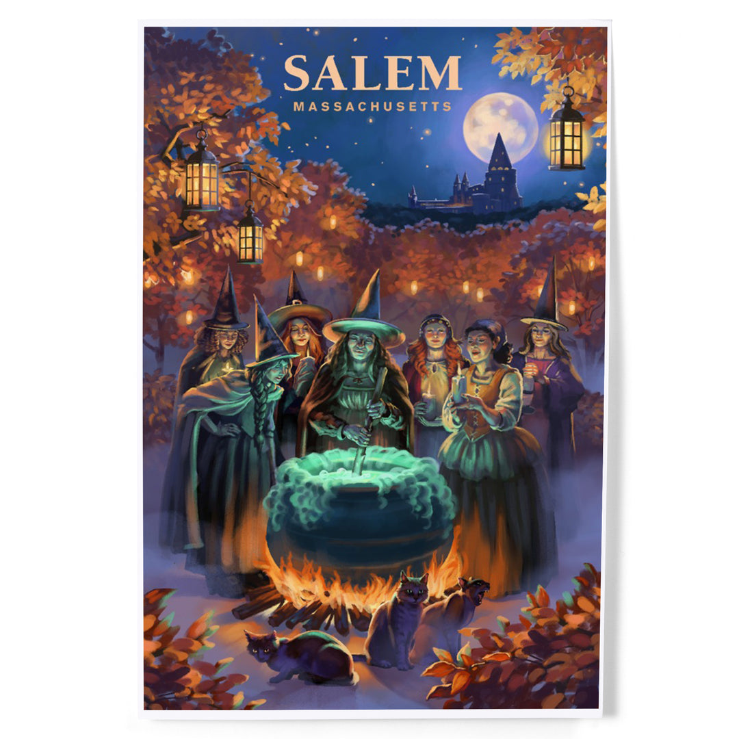Salem, Massachusetts, Oil Painting, Witch's, Art & Giclee Prints