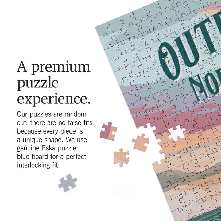 Outer Banks, North Carolina, Beach Entrance, Painterly, 1000 Piece Jigsaw Puzzle