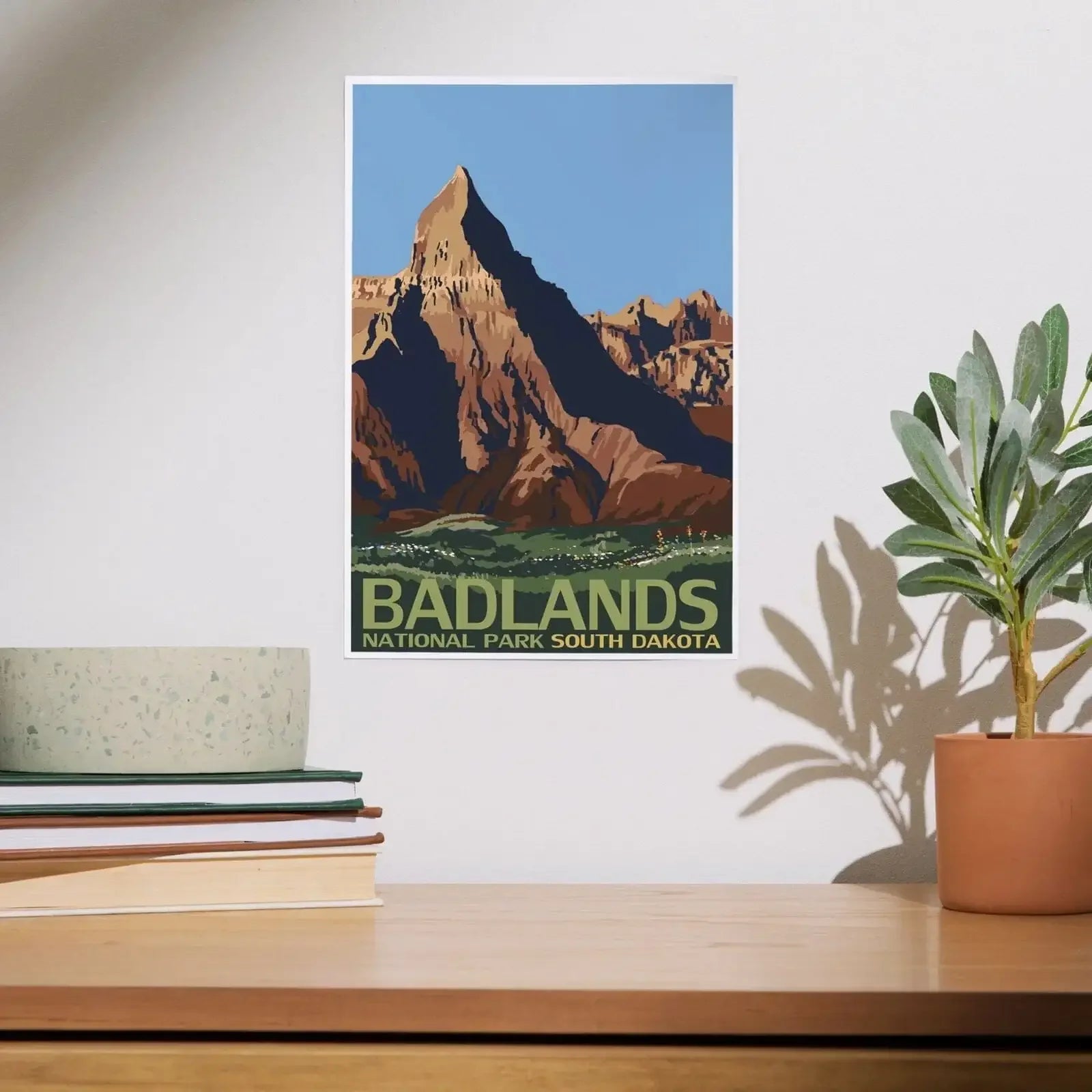 Badlands National Park, South Dakota art prints, metal signs
