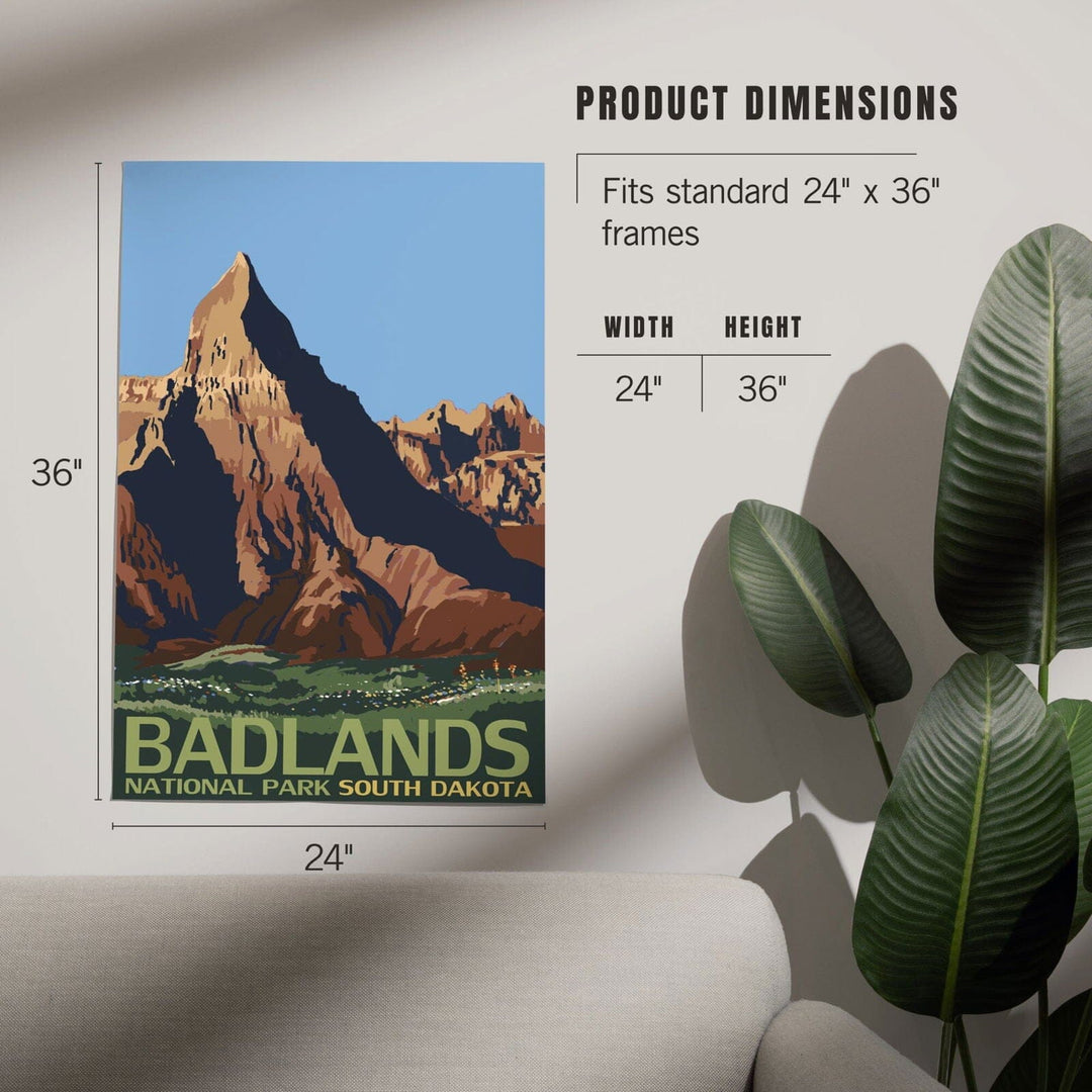 Badlands National Park, South Dakota, Art & Giclee Prints Art Lantern Press 