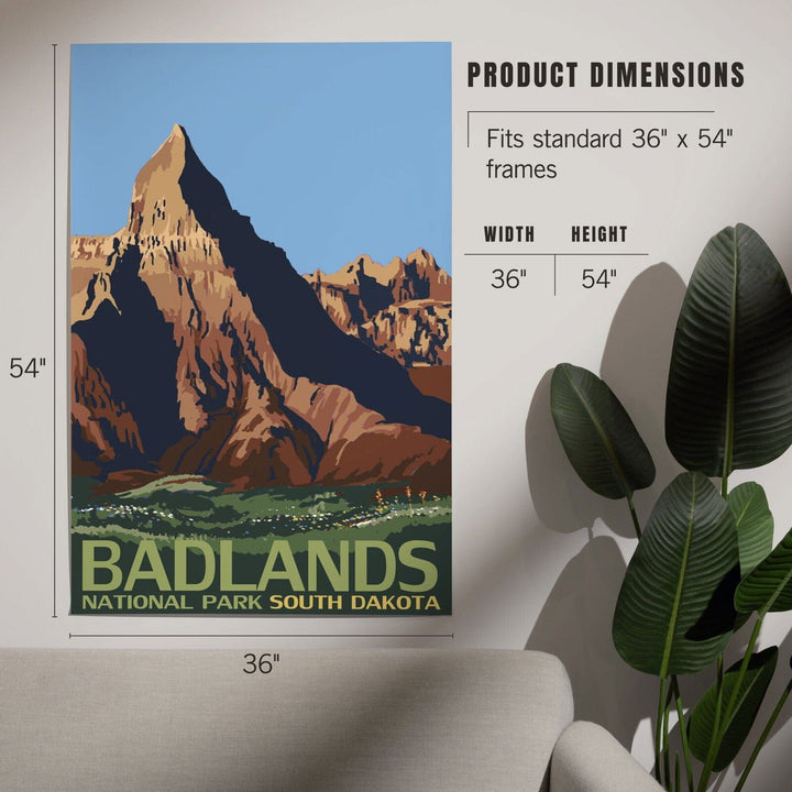 Badlands National Park, South Dakota, Art & Giclee Prints Art Lantern Press 