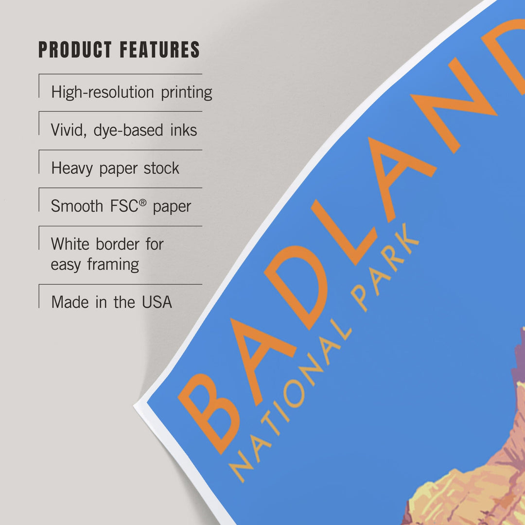 Badlands National Park, South Dakota, Bighorn Sheep, Art & Giclee Prints Art Lantern Press 