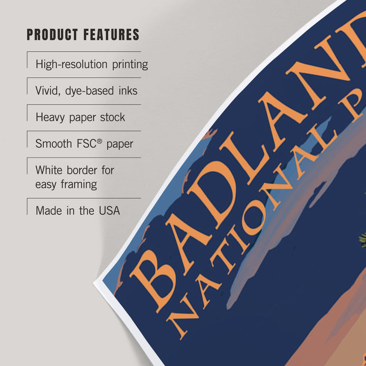 Badlands National Park, South Dakota, Ferret at Night, Art & Giclee Prints Art Lantern Press 