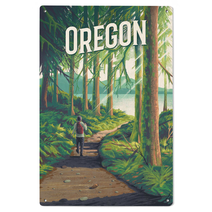 Oregon, Walk In The Woods, Day Hike wood signs and postcards