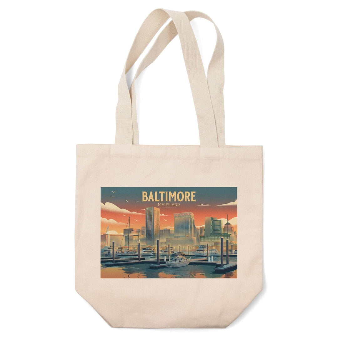 Baltimore, Maryland, City Litho Totes Lantern Press 