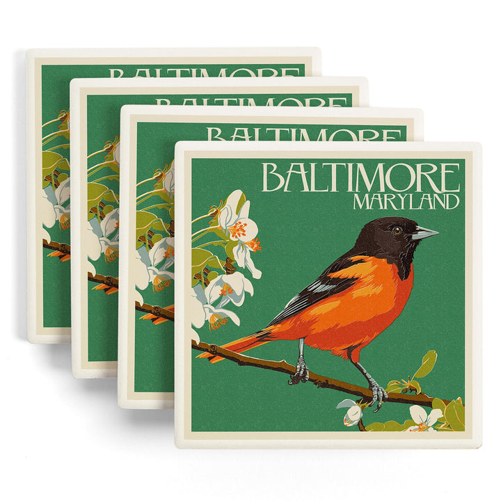 Baltimore, Maryland, Oriole Letterpress, Coasters Coasters Lantern Press 