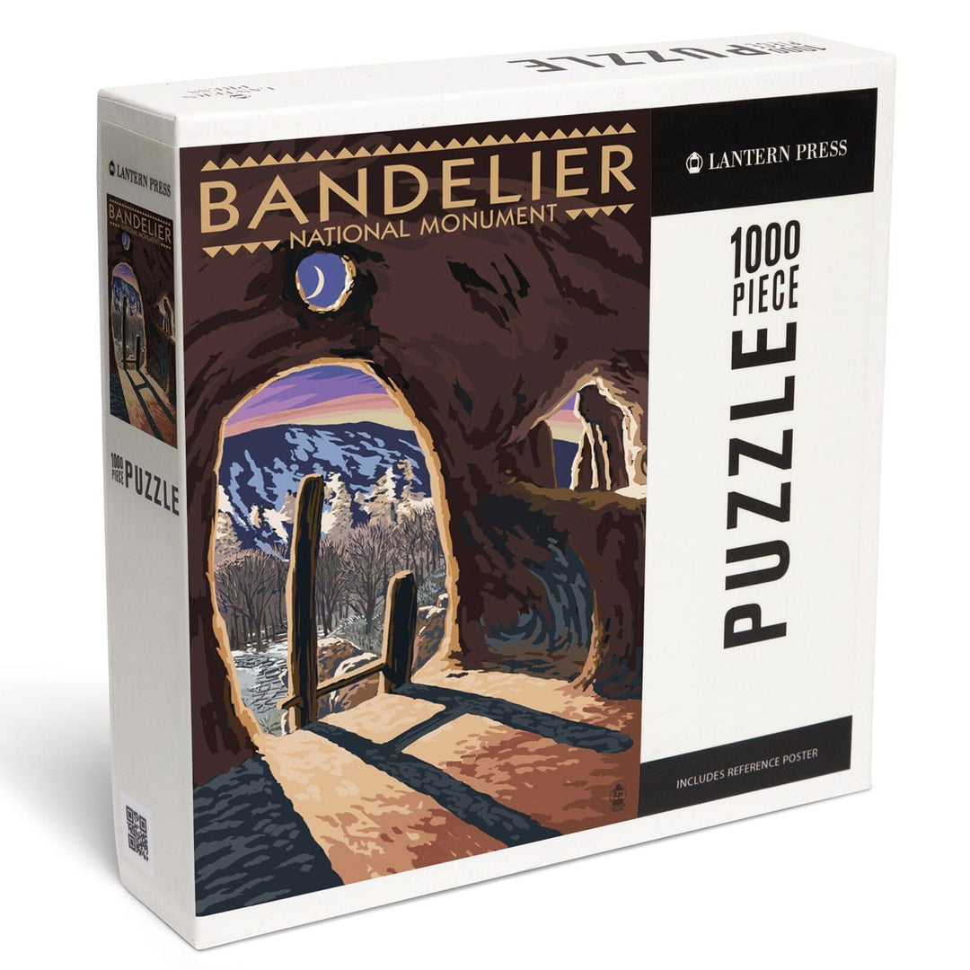 Bandelier National Monument, New Mexico, Twilight View, Jigsaw Puzzle Puzzle Lantern Press 