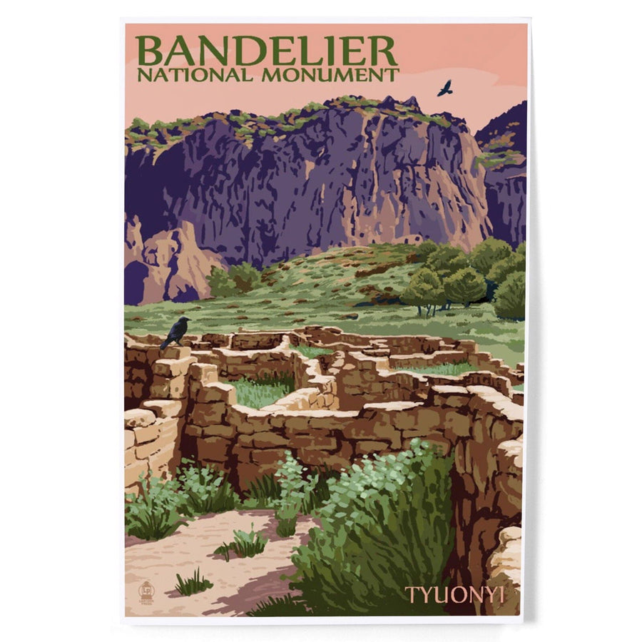 Bandelier National Monument, New Mexico, Tyuonyi, Art & Giclee Prints Art Lantern Press 