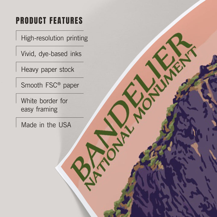 Bandelier National Monument, New Mexico, Tyuonyi, Art & Giclee Prints Art Lantern Press 