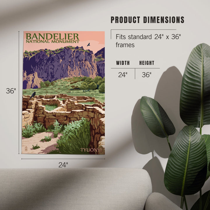 Bandelier National Monument, New Mexico, Tyuonyi, Art & Giclee Prints Art Lantern Press 