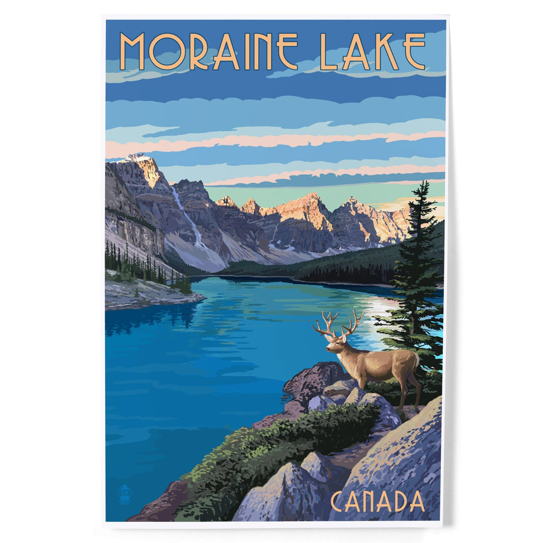 Banff, Alberta, Canada, Moraine Lake, Art & Giclee Prints Art Lantern Press 